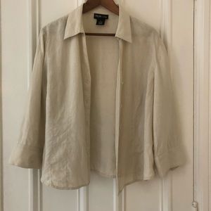 Style & Co. Linen Button Down Shirt/Jacket